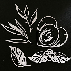 Набор украшений из чибпорда "Сердце" (Fleur-design)