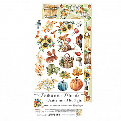 Набор бумаги 30х15 см "Autumn moods. Для вырезания. Картинки", 12 листов (CraftO'clock)