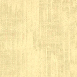 Кардсток Bazzill Basics 30,5х30,5 см однотонный c текстурой холста, цвет лимонно-кремовый