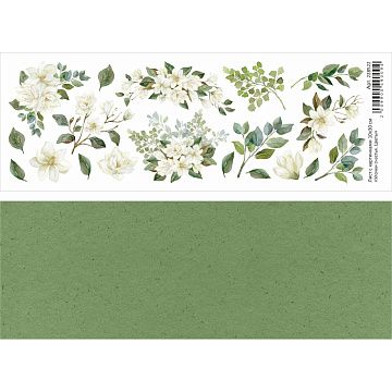 Лист с картинками 10х30 см "Улочки счастья. Цветы" (ScrapMania)