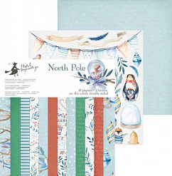 Набор бумаги 30х30 см "North Pole", 12 листов (Piatek13)