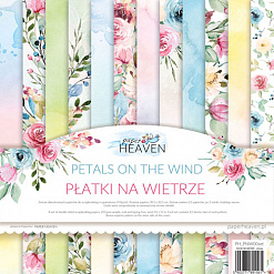 Набор бумаги 30х30 см "Petals on the wind", 12 листов (Paper Heaven)