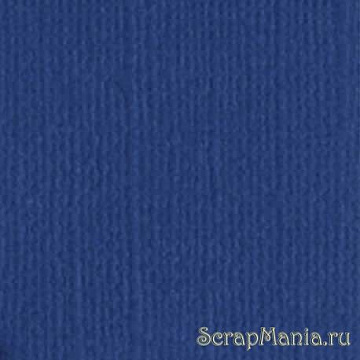 Кардсток Bazzill Basics 30,5х30,5 см однотонный с текстурой холста, цвет синий