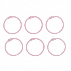Набор колец для альбома "Светло-розовые", 30 мм