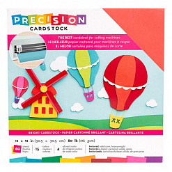Набор кардстока 30х30 см "Precision Cardstock. Bright", 60 листов (American Crafts)