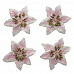 Набор цветов "Лилии, бело-розовые", 4 шт (ScrapBerry's)