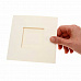 Набор заготовок для открыток 13,5х13,5 "Тройные. Квадратная рамочка кремовая" с конвертами (DoCrafts)