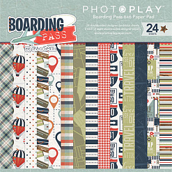 Набор бумаги 15х15 см "Boarding pass", 24 листа (Photo Play)