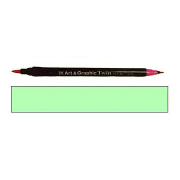 Двусторонний маркер-кисть светло-зеленый