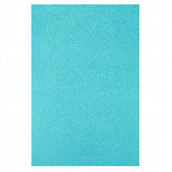 Лист фоамирана с глиттером А4 "Голубой", 2 мм (АртУзор)