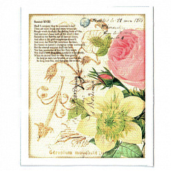 Тканевая карточка "Ботанический сад 2" (SV)