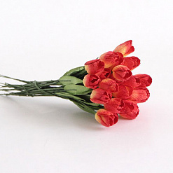 Набор тюльпанов "Красный с желтым", 1 см, 10 шт (Craft)