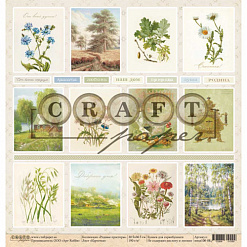 Бумага "Родные просторы. Карточки" (CraftPaper)