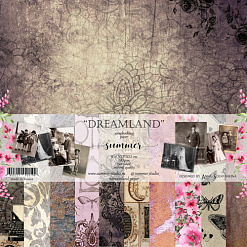 Набор бумаги 30х30 см "Dreamland", 11 листов (Summer Studio)