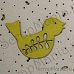 Деревянная фигурка "Птица" светло-желтая с выточенным рисунком (Rayher)