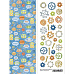 Лист с картинками 10х30 см "Роботы. Шестеренки" (ScrapMania)