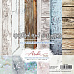 Набор бумаги 15х15 см "Weathered wood and crystal", 10 листов (AzukaStudio)