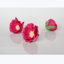 Цветок полиантовой розы "Фуксия", 1 шт (Craft)