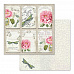 Набор бумаги 30х30 см "Letters and Flowers", 10 листов (Stamperia)