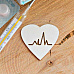 Украшение из чипборда "Сердце с пульсом" (ScrapКрым)
