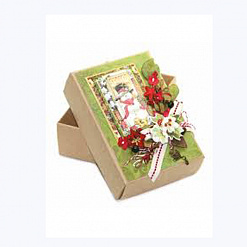 Набор для создания подарочной коробки "Новогоднее счастье" (Рукоделие)