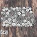 Чипборд "Фоновый узор с цветочками 2535", 19,7х12,3 см (Fantasy)