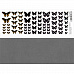 Лист с картинками 10х30 см "Бабочки черные" (ScrapMania)