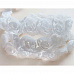 Лента кружевная "Свадебные розы, белая", ширина 2 см, длина 90 см  (Impresse)