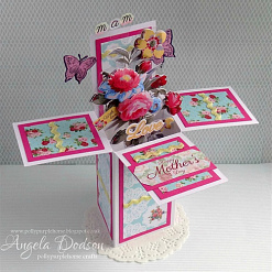 Набор бумаги А4 и листов с высечками "Simply Floral", 48 листов (DoCrafts)