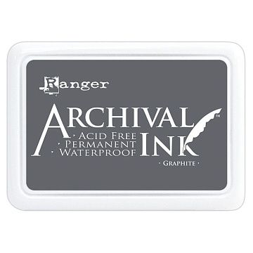 Водостойкая перманентная подушечка Archival Ink "Pads Graphite" (Ranger)
