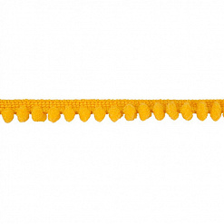 Лента с помпошками "Кукурузная", ширина 1 см, длина 90 см 