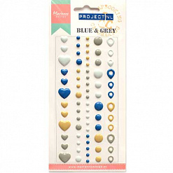 Набор эмалевых капелек "Синий и серый" (Marianne design)