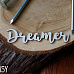 Украшение из чипборда "Dreamer" (Fantasy)