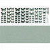 Лист с картинками 10х30 см "Бабочки мятные" (ScrapMania)