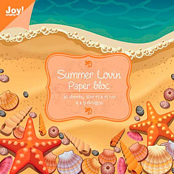 Набор бумаги 15х15 см "Летняя любовь. Клетчатые фоны", 36 листов (Joy crafts)