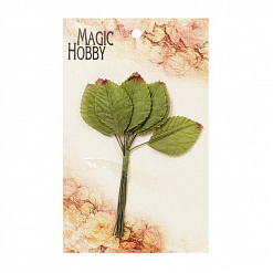 Набор тканевых листочков "Зеленые" (Magic Hobby)