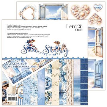 Набор бумаги 30х30 см "Sea Story", 6 листов (Lemon Craft)