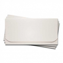 Набор заготовок для конвертов 6 с текстурой яичной скорлупы, цвет белый 3 шт (Лоза)