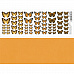 Лист с картинками 10х30 см "Бабочки оранжевые" (ScrapMania)