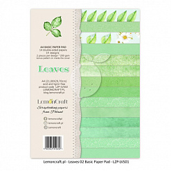Набор бумаги А4 "Leaves 02. Базовый", 14 листов (Lemon Craft)