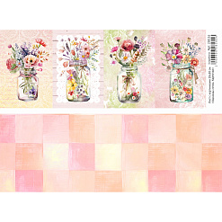 Лист с картинками 10х30 см "Однажды летом. Карточки" (ScrapMania)