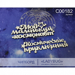 Набор украшений из чипборда "Космические приключения" (LadyBug)