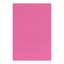 Лист фоамирана с глиттером А4 "Ярко-розовый", 2 мм (АртУзор)
