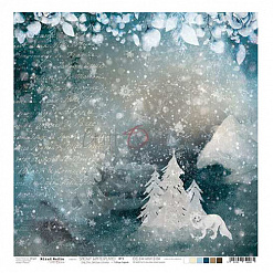 Бумага "Snowy Winterland 04" (CraftO'clock)