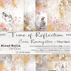 Набор бумаги 30х30 см "Time of reflection", 6 листов (CraftO'clock)