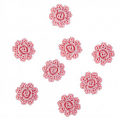 Акриловое украшение "Букетик роз", цвет винтажно-розовый (АртУзор)