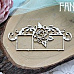 Украшение из чипборда "Рамка с розами 606" (Fantasy)