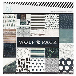 Набор бумаги 15х15 см "Wolf pack", 36 листов (Heidi swapp)