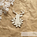 Чипборд "Рождественский олень", 7,2х5,1 см (LeoMammy)