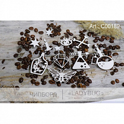 Набор украшения из чипборда "Магический" (LadyBug)